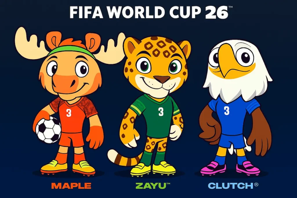mascotes da Copa do Mundo de 2026